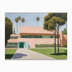 Los Angeles Abstract Middle School Painting Canvas Print