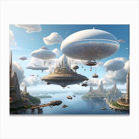 Futuristic City Canvas Print