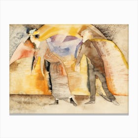 In Vaudeville Woman And Man On Stage (1917), Charles Demuth Canvas Print