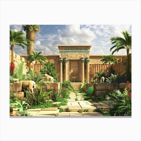 Egyptian Garden 7 Canvas Print