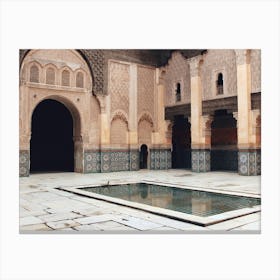 Mosque Pool Canvas Print