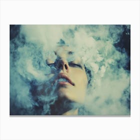 Smoke Stock Videos & Royalty-Free Footage Canvas Print