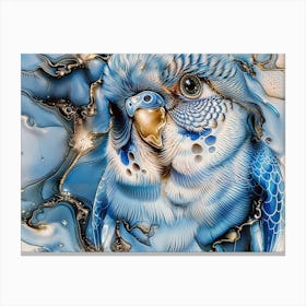 Blue and gold Canvas Print