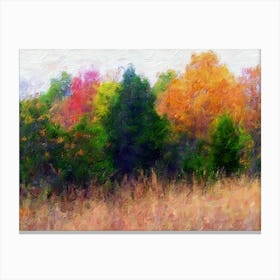 Autumn Trees Metal Print Canvas Print