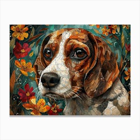 Beagle Fine Art Portrait 2 Canvas Print