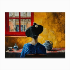 Contemporary Artwork Inspired By Johannes Vermeer 1 Canvas Print