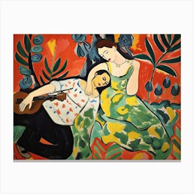 The Musician, Matisse Style Painting Canvas Print