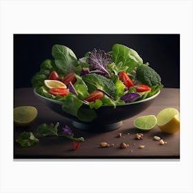 Crunchy Fresh Salad Canvas Print