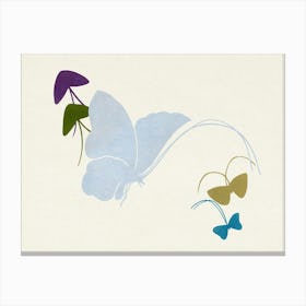 Japanese Butterfly, Kamisaka Sekka (3) 1 Canvas Print