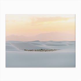 Pastel Sand Dune Sunset Canvas Print