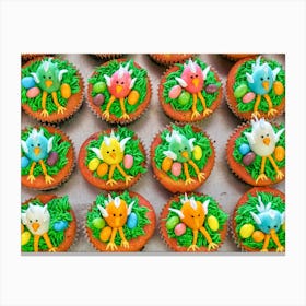 Easter Cupcakes 4 Canvas Print