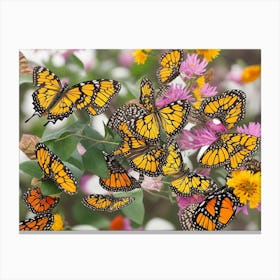 Monarch Butterflies Canvas Print