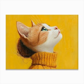 Classy Cat Lady 3 Canvas Print