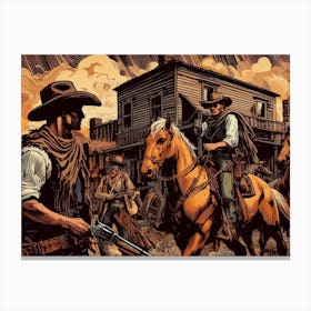 Wild West 1 Canvas Print