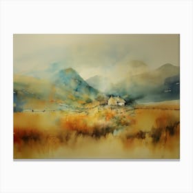 House In The Mountains 1 Canvas Print