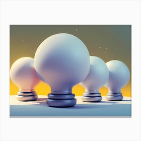 Light Bulbs Canvas Print