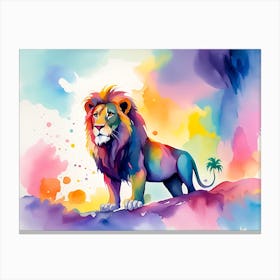 Lion Painting 34 Canvas Print
