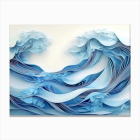 Paper Wave Canvas Print