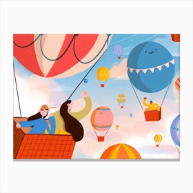 Air Balloon Dreams Canvas Print