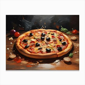 Pizza Painting 1 Canvas Print