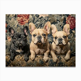 French Bulldog Tapestry 4 Canvas Print