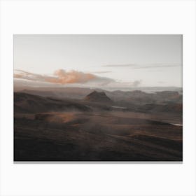 Foggy Sunset Views Canvas Print