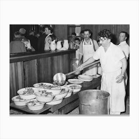 Making The Soupa For Dinner At The Festival Of The Holy Ghost, Novato, California, Soupa Is One Of The Special Canvas Print