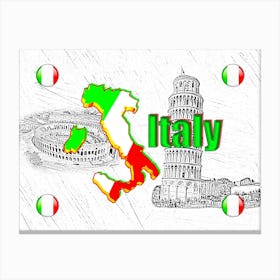 OUR HOME - ITALY design collection Canvas Print