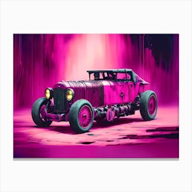 Pink Car 5 Canvas Print