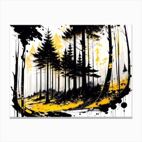 Splatter Forest 2 Canvas Print
