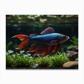 Siamese Fighting Fish Canvas Print