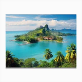 Tropical Island 6 Canvas Print