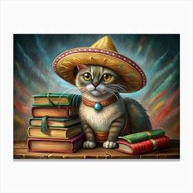 Mexican Cat Canvas Print