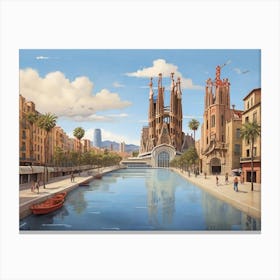 Sagrada Familia Barcelona Canvas Print