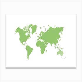 World Map 24 Canvas Print