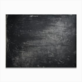 An Extreme Closeup View Of A Smudged Bare Black Slate Chalkboard Revealing The Subtle Nuances Of (1) 2 Canvas Print