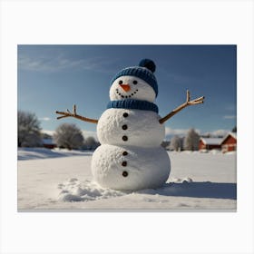 Snowman 5 Canvas Print