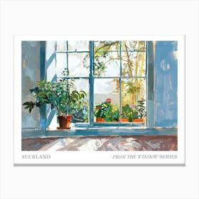Auckland From The Window Series Poster Painting 1 Canvas Print