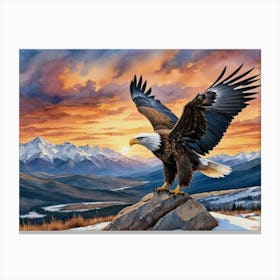 Wings of Freedom Bald Eagle Canvas Print