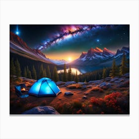 The Perfect Camping Spot 3 Canvas Print