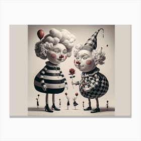 Clowns Canvas Print