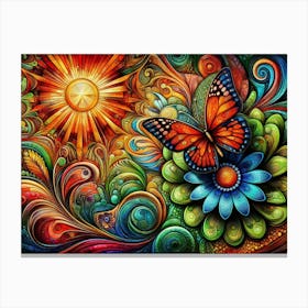 Butterfly's Embrace Canvas Print