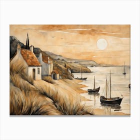 European Coastal Painting (48) Canvas Print