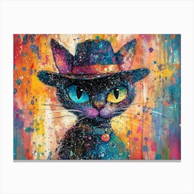 The Coolest Cat In Town 11 Canvas Print