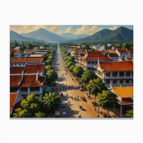 Vietnam City Art Canvas Print