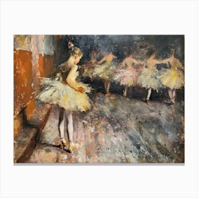 Contemporary Artwork Inspired By Edgar Degas 4 Canvas Print