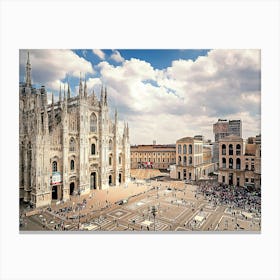 The Duomo Di Milano Or Milan Cathedral, Italy Canvas Print