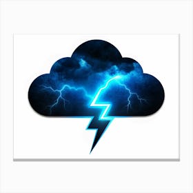 Lightning Storm In Cloud Canvas Print