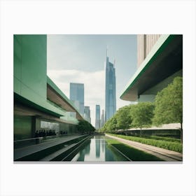 Shanghai Skyline Canvas Print