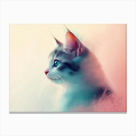 Cat Abstract 1 Canvas Print